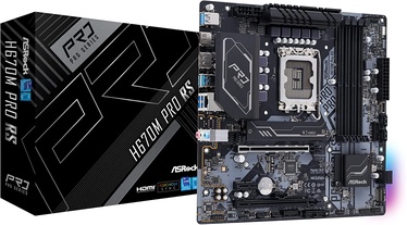 Pagrindinė plokštė ASRock H670M PRO RS H670