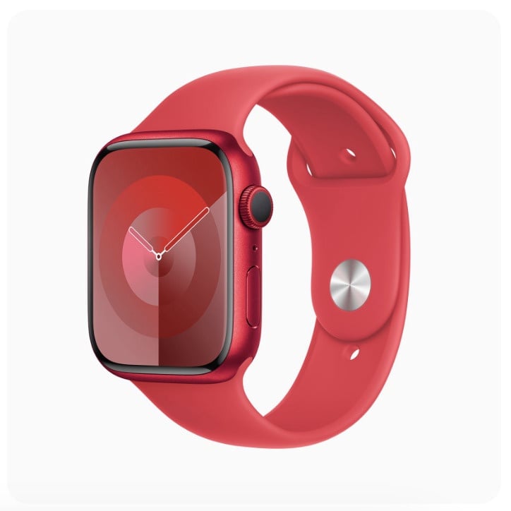 Умные часы Apple Watch Series 9 GPS, 41mm Aluminium Sport Band S/M, красный