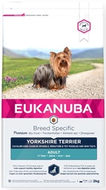 Сухой корм для собак Eukanuba Yorkshire, курица/индюшатина, 2 кг