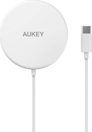 Беспроводное зарядное устройство Aukey LC-A1, Qi Wireless/USB-C male, 1.2 м, белый, 15 Вт