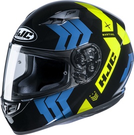 Мотоциклетный шлем Hjc CS-15 Martial, L, синий/черный/желтый