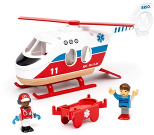 Transporta rotaļlietu komplekts Brio World Rescue Helicopter 63602200, daudzkrāsaina