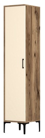 Skapis Kalune Design Kumsal S, valriekstu/krēmkrāsa, 47.5 cm x 40 cm x 201.4 cm