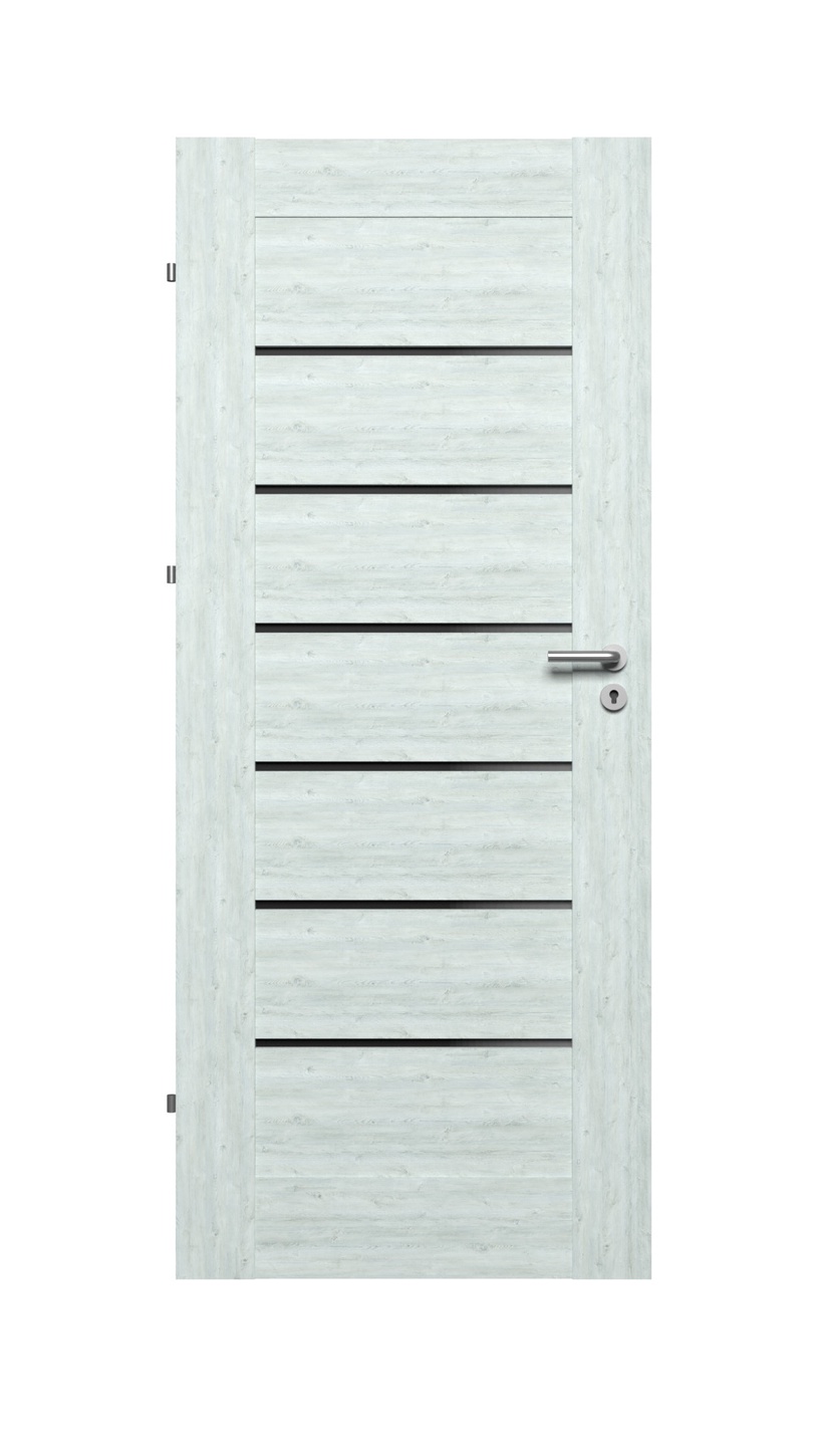 Siseukseleht Domoletti Sonata, vasakpoolne, norra tamm, 203.5 x 84.4 x 4 cm