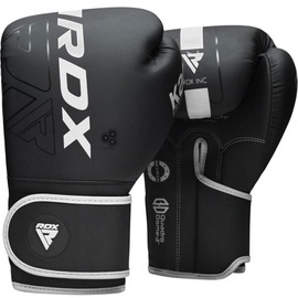 Боксерские перчатки RDX F6 Matte BGR-F6MW-12OZ, белый/черный, 12 oz