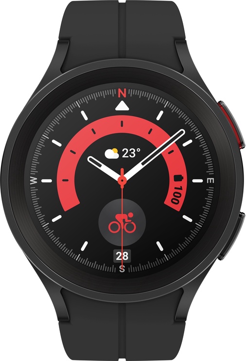 Viedais pulkstenis Samsung Galaxy Watch 5 Pro 45mm LTE, melna