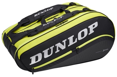 Спортивная сумка Dunlop SX Performance, черный/желтый, 80 л, 34 см x 76.5 см x 46 см