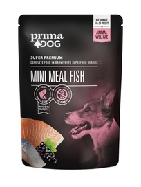 Mitrā barība (konservi) suņiem Primadog, zivs, 0.085 kg