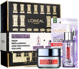Sejas kopšanas līdzekļu komplekts sievietēm L'Oreal Revitalift Filler HA, 80 ml, sievietēm