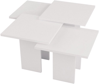 Набор журнальных столиков Kalune Design Grade, белый, 40 см x 40 см x 45 см