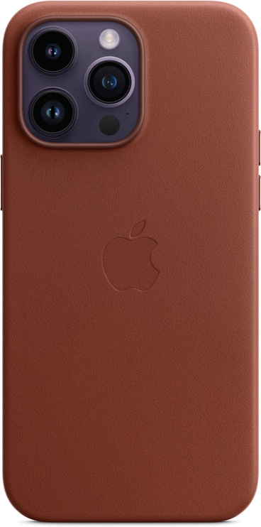 Чехол для телефона Apple Leather Case with MagSafe, Apple iPhone 14 Pro Max, коричневый