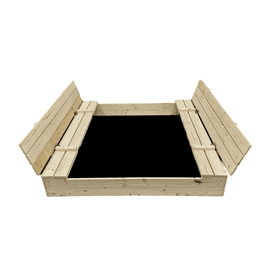 Koka smilšu kaste ar ģeotekstila paklāju Bonus Orbis, 140×140 cm