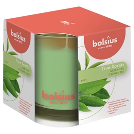 Svece, aromātiskā Bolsius Green tea, 43 h, 95 mm