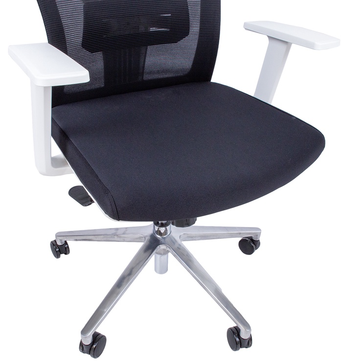 Офисный стул Home4you Venon, 58 x 58 x 94 - 100.5 см, белый/черный