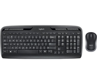 Klaviatūras un peles komplekts Logitech MK330 Angļu (UK), melna, bezvadu