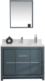 Комплект мебели для ванной Kalune Design Superior 42, синий, 54 см x 105 см x 86 см