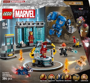 Konstruktor LEGO® Marvel Iron Man's Laboratory: Hall of Armor 76315, 384 tk