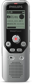 Diktofons Philips VoiceTracker DVT1250, sudraba, 8 GB
