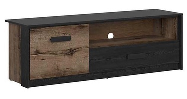 TV-laud Kassel, must/tamm, 150 cm x 41 cm x 49 cm