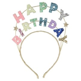 Dekorācija Meri Meri Headband Happy Birthday, daudzkrāsains