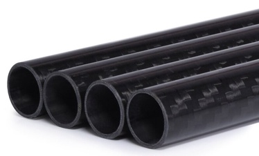 Vamzdelis Alphacool Carbon HardTube 16mm 4x 80cm, 80 cm, juoda, 4 vnt.