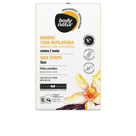 Depilācijas joslas Body Natur Facial Depilation Strips, 12 gab.