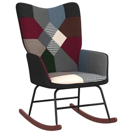 Кресло-качалка VLX Fabric Patchwork, многоцветный, 78 см x 61 см x 98 см