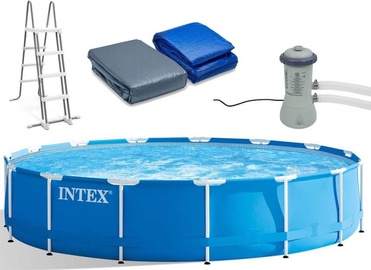 Бассейн каркасный Intex Frame Pool 28242GN, синий, 457 x 122 см, 16805 л