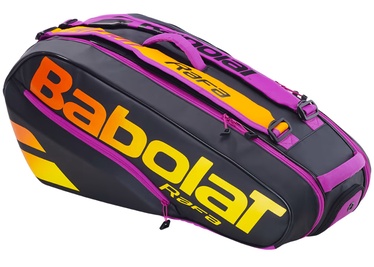 Sporta soma Babolat Pure Aero Rafa X6 RH6, melna/oranža/violeta, 42 l