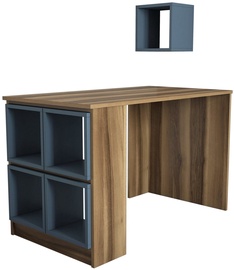 Galds Kalune Design Box, zila/valriekstu
