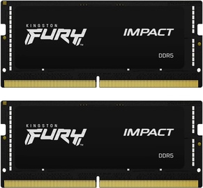 Operatyvioji atmintis (RAM) Kingston Fury Impact, DDR5 (SO-DIMM), 64 GB, 5600 MHz