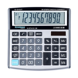Калькулятор настольные Donau DT4101, серебристый
