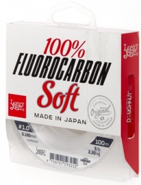 Makšķeraukla Lucky John Fluorocarbon Soft, 10000 cm, 0.02 cm, caurspīdīga