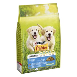 Sausā suņu barība Friskies, vistas gaļa/dārzeņi, 0.5 kg