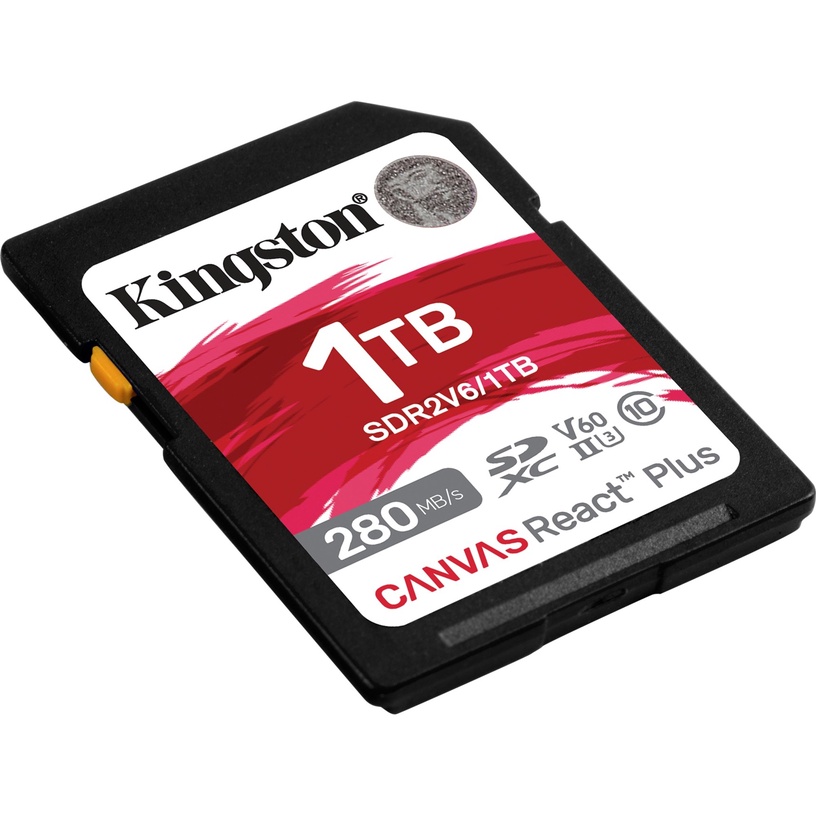 Mälukaart Kingston Canvas React Plus, 1 TB, 280 Mb/s - 150 Mb/s