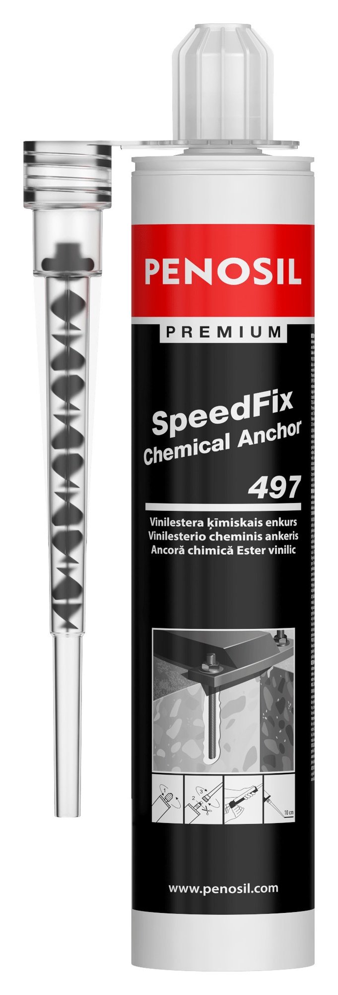 CheminisankerisdviejųkomponentųPenosilSpeedFixChemicalAnchor497,0.3l