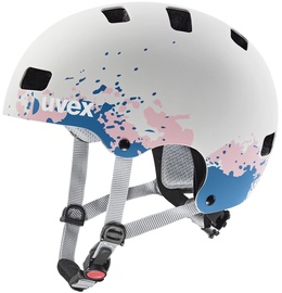 Skrituļslidotāja ķivere Uvex CC, 55-58 cm, zila/rozā/pelēka