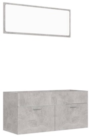 Vannitoa mööblikomplekt VLX 804813, hall, 38.5 x 100 cm x 46 cm