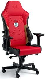 Mänguri tool Noblechairs Hero Iron Man Edition, 48 x 52 x 129 - 137 cm, kuldne/must/punane