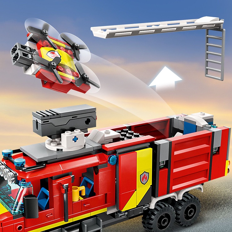 Konstruktors LEGO® City Ugunsdzēsēju komandcentra auto 60374, 502 gab.