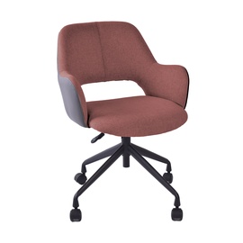 Офисный стул Home4you Keno 38915, 62 x 57 x 82 - 88 см, серый/темно-розовый