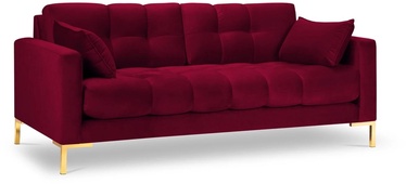 Dīvāns Micadoni Home Mamaia Velvet, sarkana, 152 x 92 cm x 75 cm