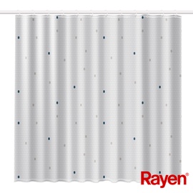 Штора для ванной Rayen, белый, 1800 мм x 2000 мм