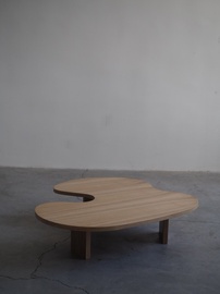 Журнальный столик Kalune Design Amorf, коричневый, 150 см x 85 см x 90 см