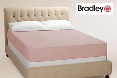 Voodilina Bradley Bed Sheet, roosa, 160x200 cm, kummiga