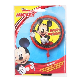 Balons Disney Happy Birthday Mickey, sarkana/dzeltena