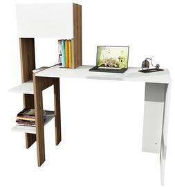 Galds Kalune Design Bumin, balta/valriekstu