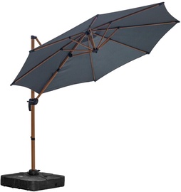 Садовый зонт от солнца Mirpol Roma S without Base Weights, 300 см, антрацитовый