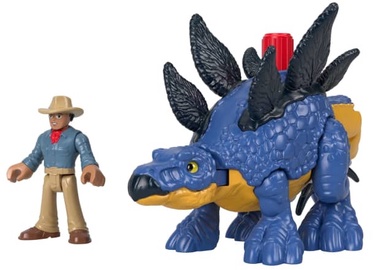 Комплект Mattel Imaginext Jurassic World Dominion Stegosaurus Dinosaur & Dr. Grant GVV64