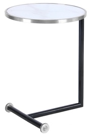 Журнальный столик Kayoom Servant 210, белый/серебристый, 46 см x 46 см x 62 см